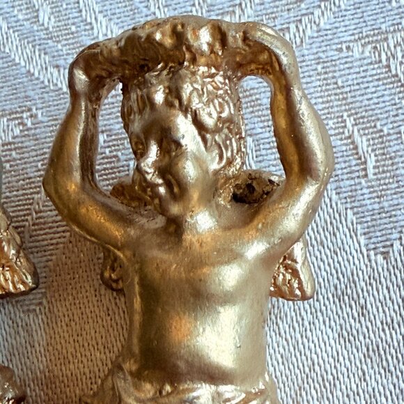 Vintage Gold Cherub Cheese Spreaders NWOT - Picture 4 of 14